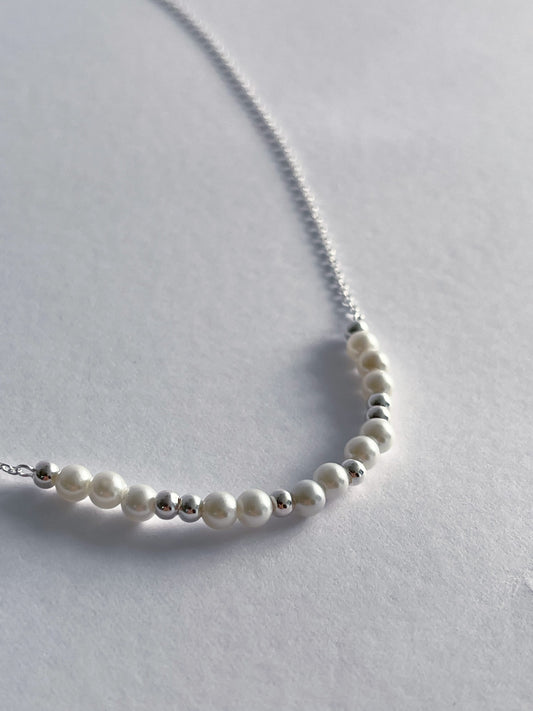 Collar Luna perlada
